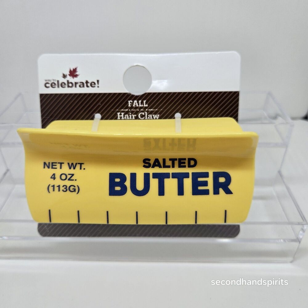 TikTok Viral Salted Butter Hair Claw Clip Trendy Butter Accessories